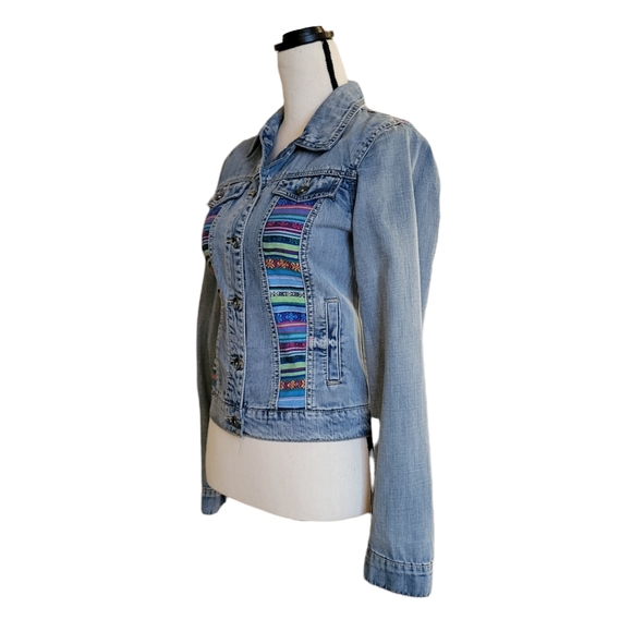 Colorful Patchwork Denim Jacket - Picture 5 of 15